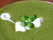 Zupa z zielonego groszku